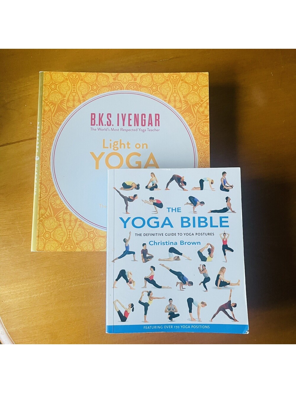 Light on Yoga -  Iyengar, B. K. S. - Yoga Bible Christina Brown Book Lot Bundle